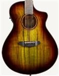 Breedlove LTD Pursuit Exotic S Concert CE Earthsong Guitar Myrtlewood Body Angled View